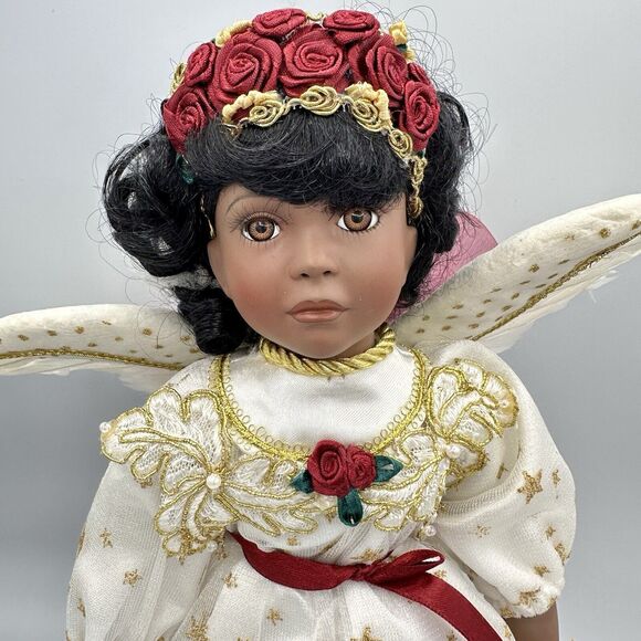 Paradise Galleries Heaven's Embrace Porcelain Doll African American Musical - Picture 2 of 10